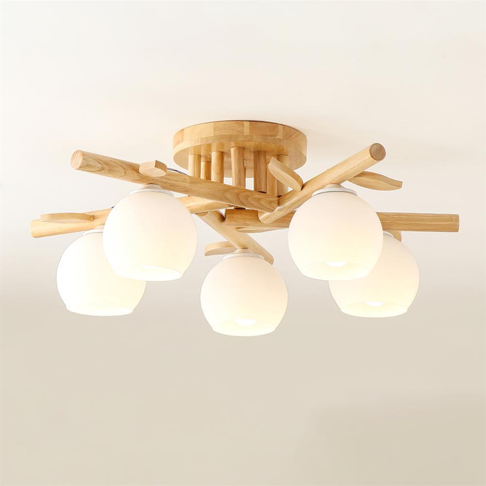 Marveneth Wood Ceiling Light-Moonnatur