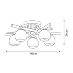 Marveneth Wood Ceiling Light-Moonnatur
