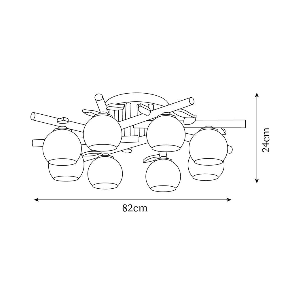Marveneth Wood Ceiling Light-Moonnatur