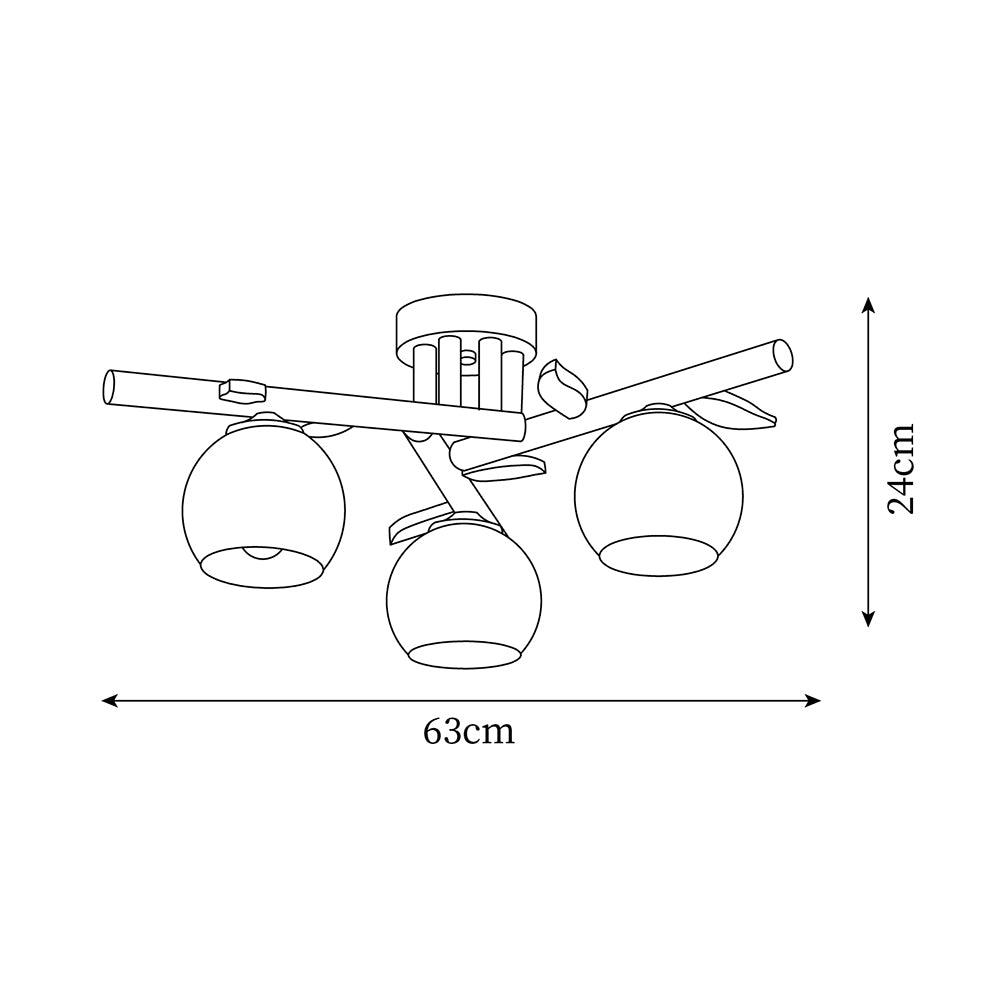 Marveneth Wood Ceiling Light-Moonnatur