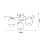 Marveneth Wood Ceiling Light-Moonnatur