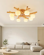 Marveneth Wood Ceiling Light-Moonnatur