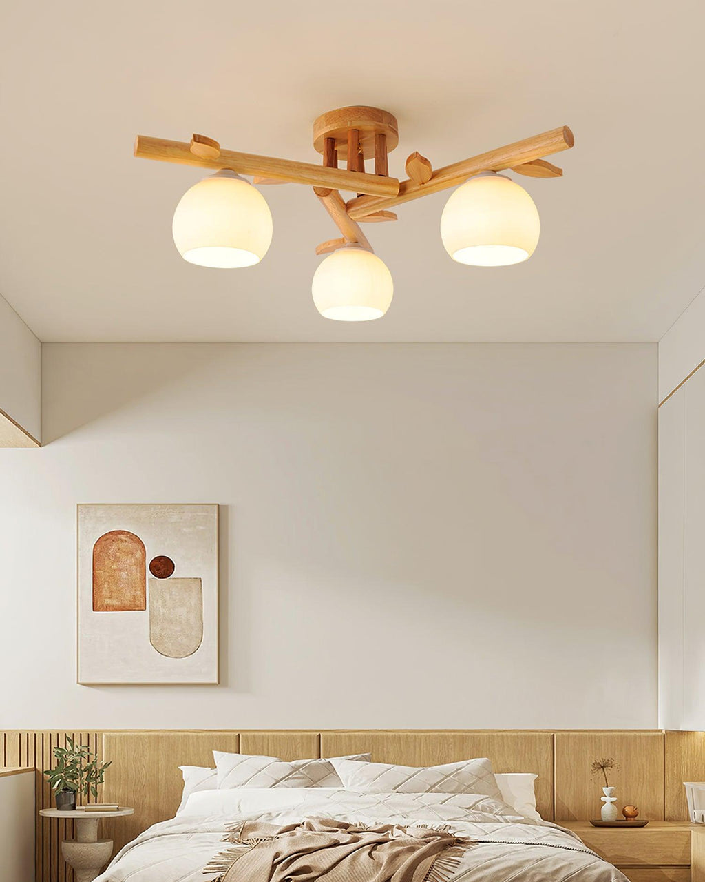 Marveneth Wood Ceiling Light-Moonnatur
