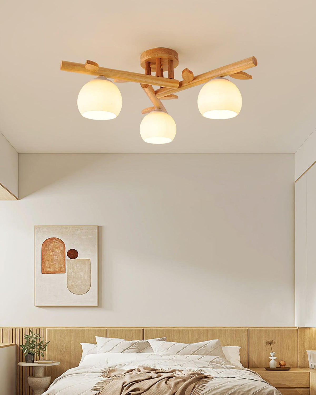 Marveneth Wood Ceiling Light-Moonnatur