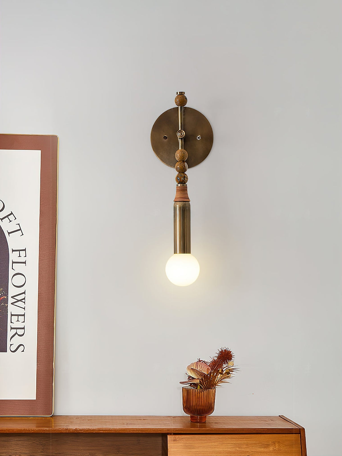 Lirassa Marble Wall Light-Moonnatur