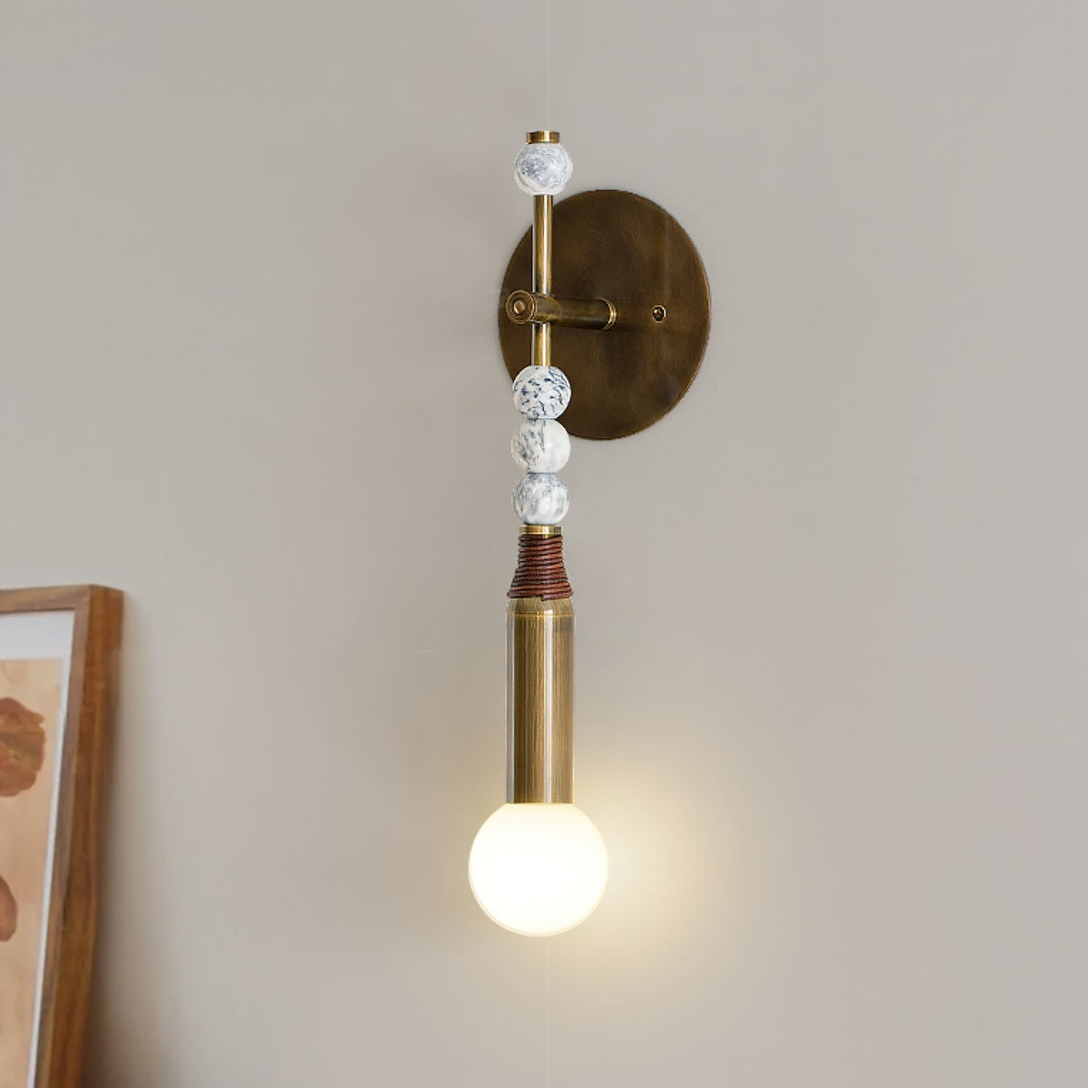 Lirassa Marble Wall Light-Moonnatur