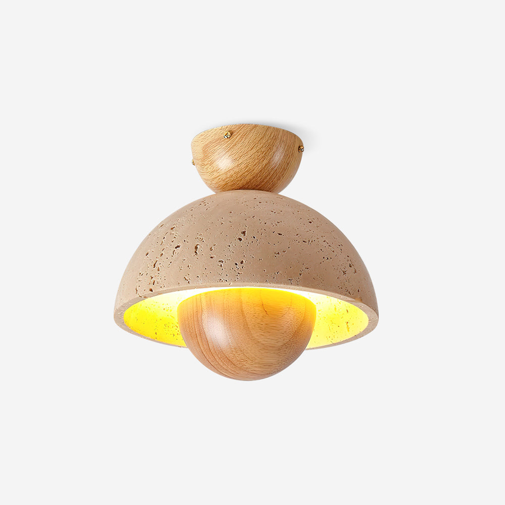 Edrenara Travertine Ceiling Light-Moonnatur