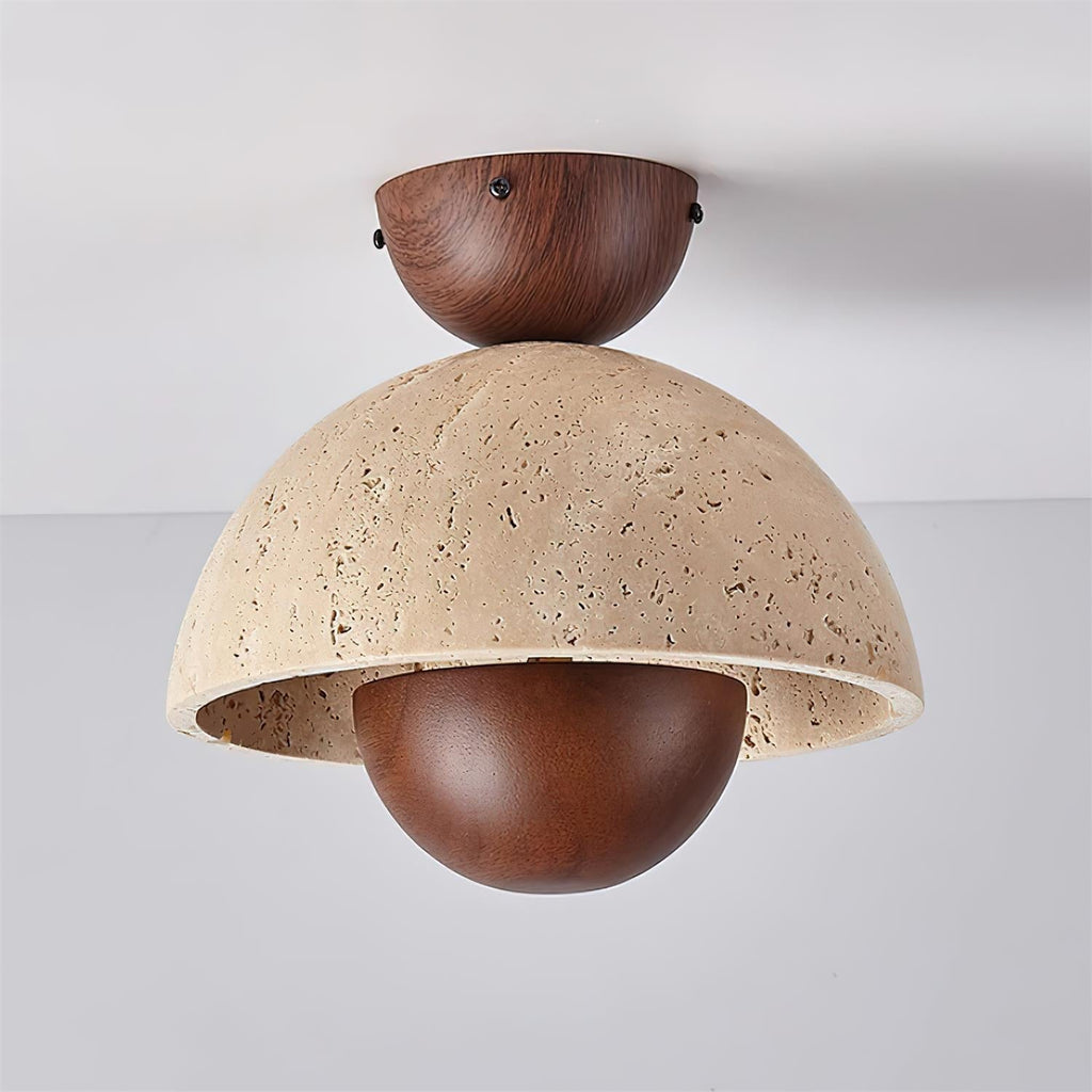Edrenara Travertine Ceiling Light-Moonnatur