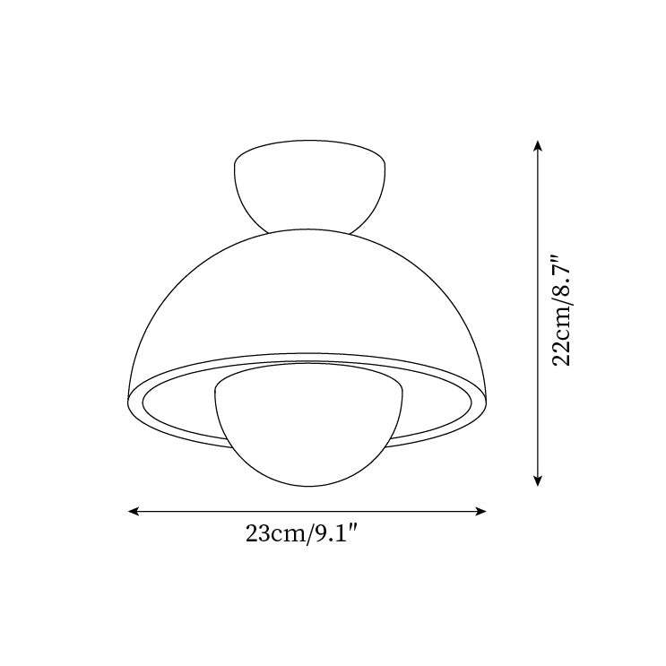 Edrenara Travertine Ceiling Light-Moonnatur