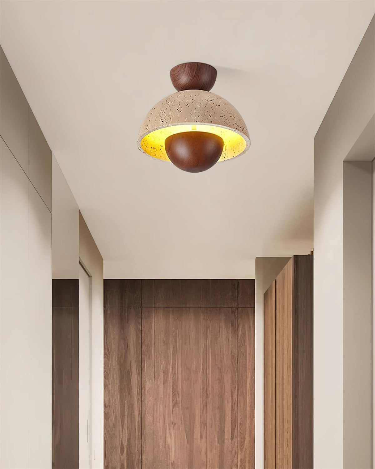 Edrenara Travertine Ceiling Light-Moonnatur