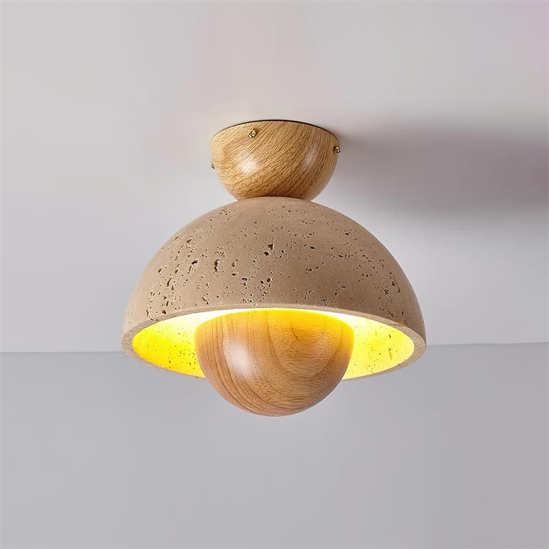 Edrenara Travertine Ceiling Light-Moonnatur