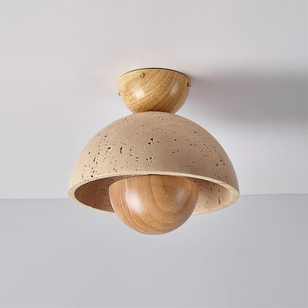 Edrenara Travertine Ceiling Light-Moonnatur