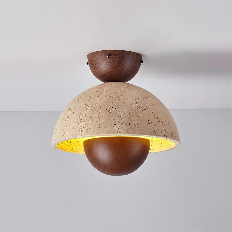 Edrenara Travertine Ceiling Light-Moonnatur