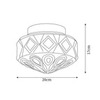 Whitenley Glass Ceiling Light-Moonnatur