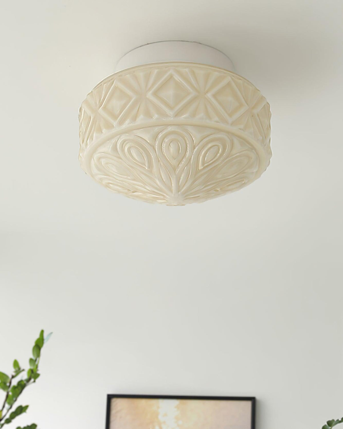 Whitenley Glass Ceiling Light-Moonnatur