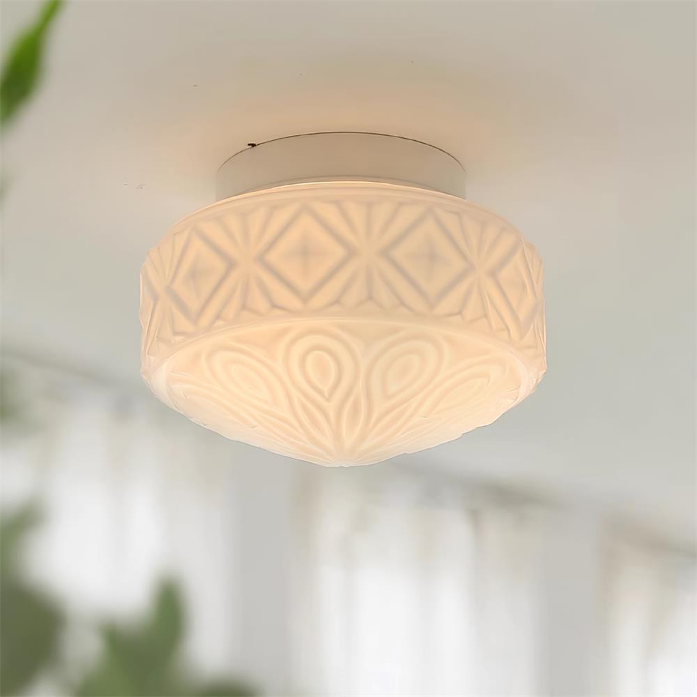 Whitenley Glass Ceiling Light-Moonnatur