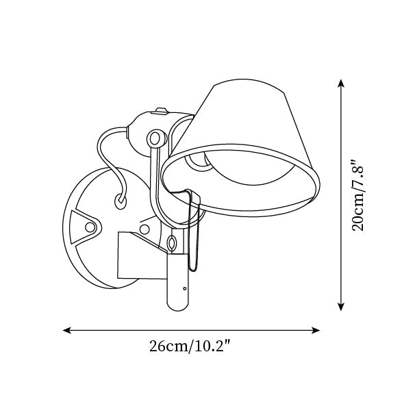Merreneth Metal Wall Light-Moonnatur