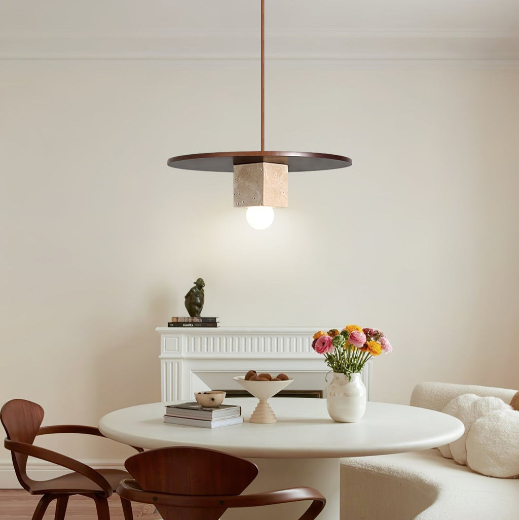 Rardenoria Travertine Pendant Light-Moonnatur