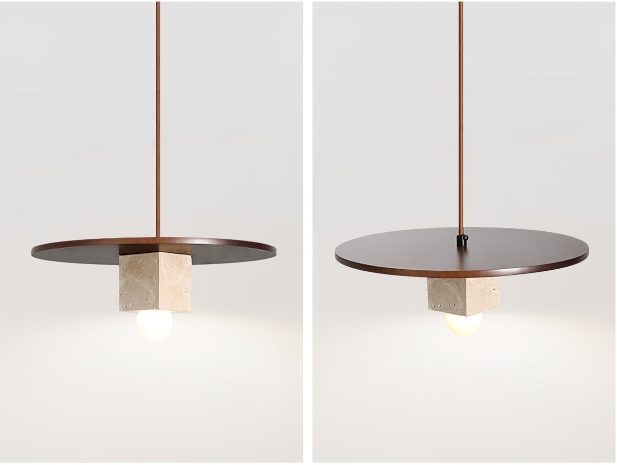 Rardenoria Travertine Pendant Light-Moonnatur