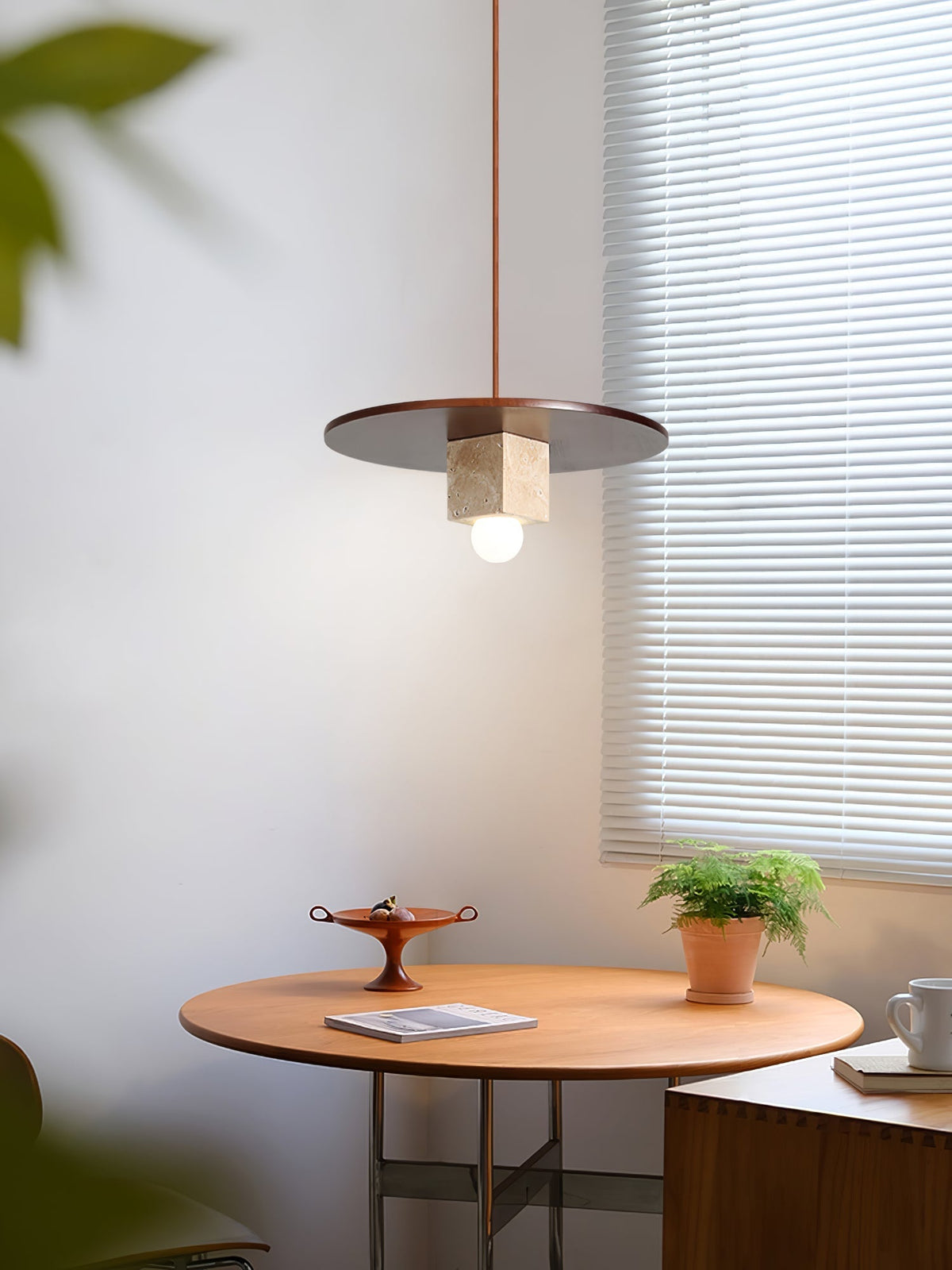 Rardenoria Travertine Pendant Light-Moonnatur