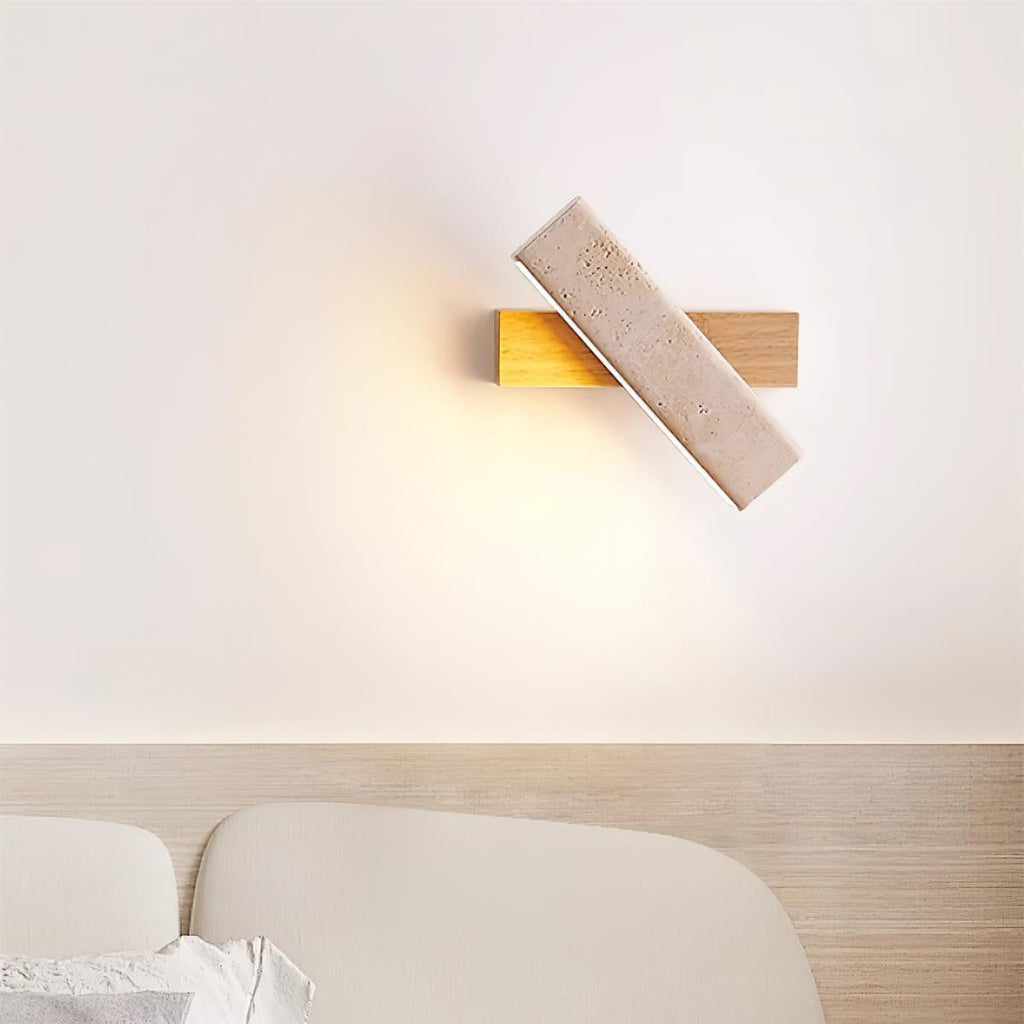 Cavenis Travertine Wall Light-Moonnatur
