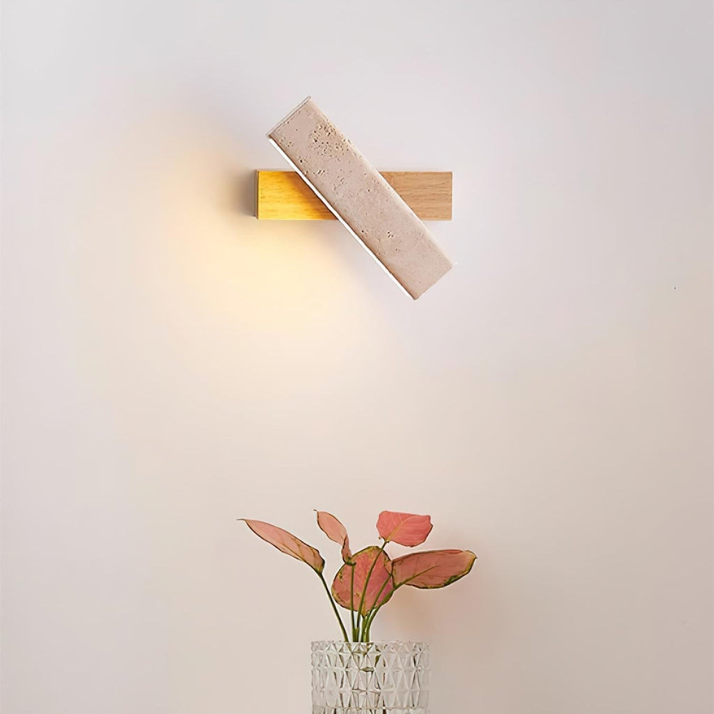 Cavenis Travertine Wall Light-Moonnatur