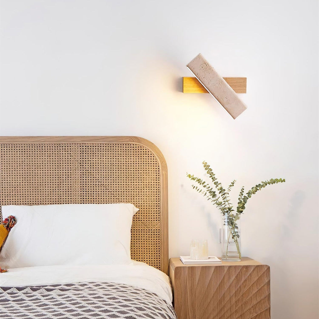 Cavenis Travertine Wall Light-Moonnatur
