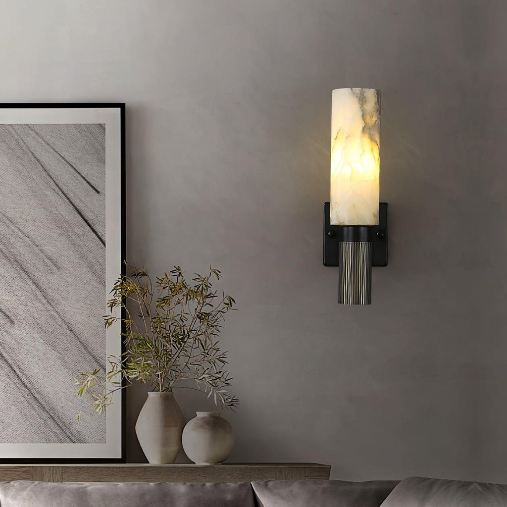 Renverlynne Alabaster Wall Light-Moonnatur