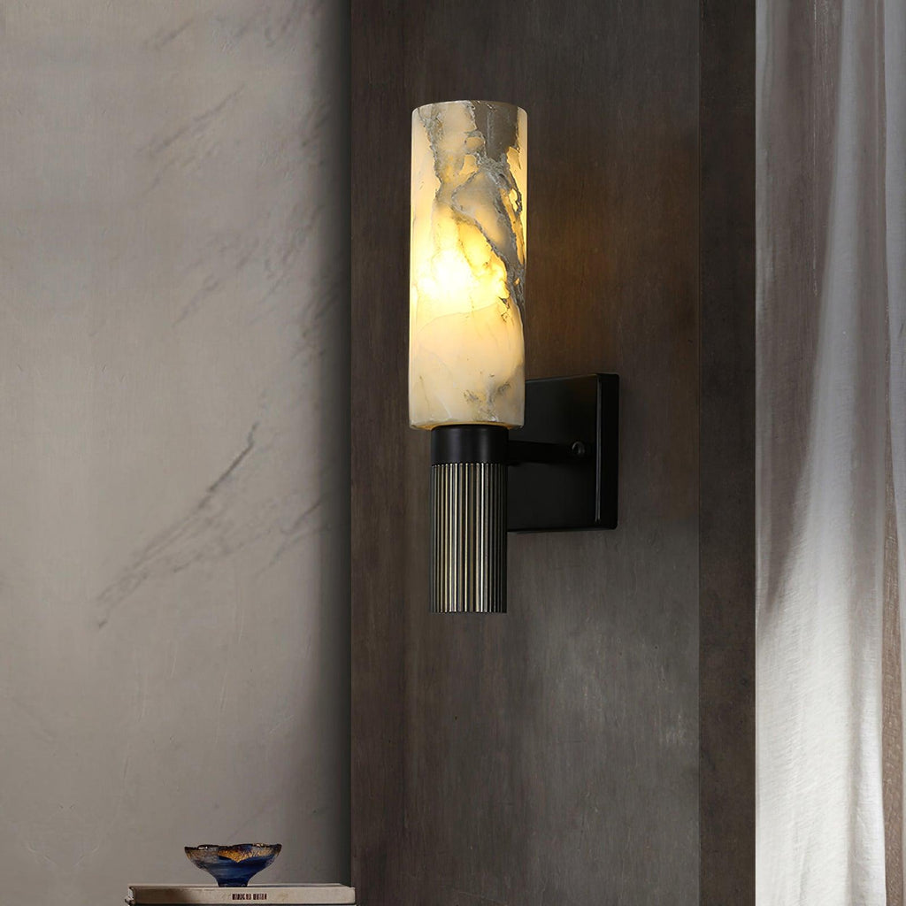 Renverlynne Alabaster Wall Light-Moonnatur