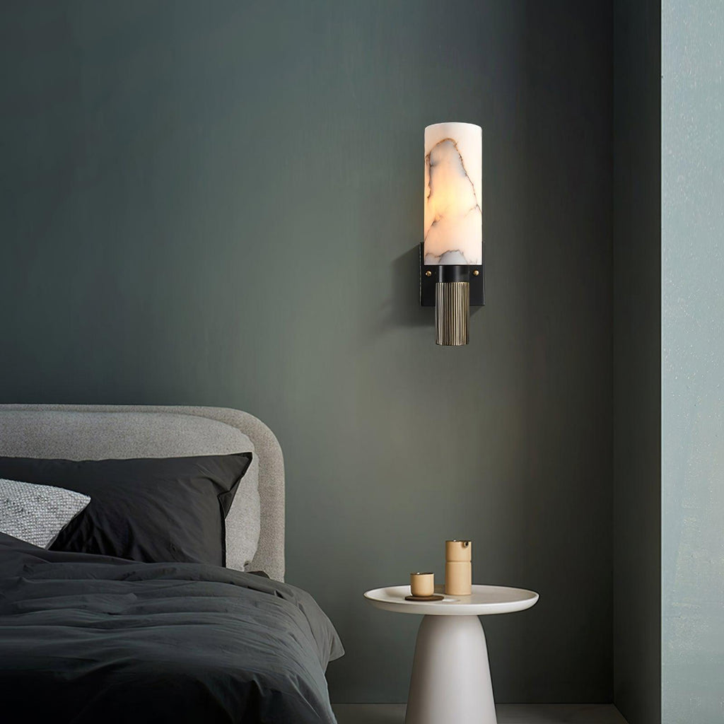 Renverlynne Alabaster Wall Light-Moonnatur