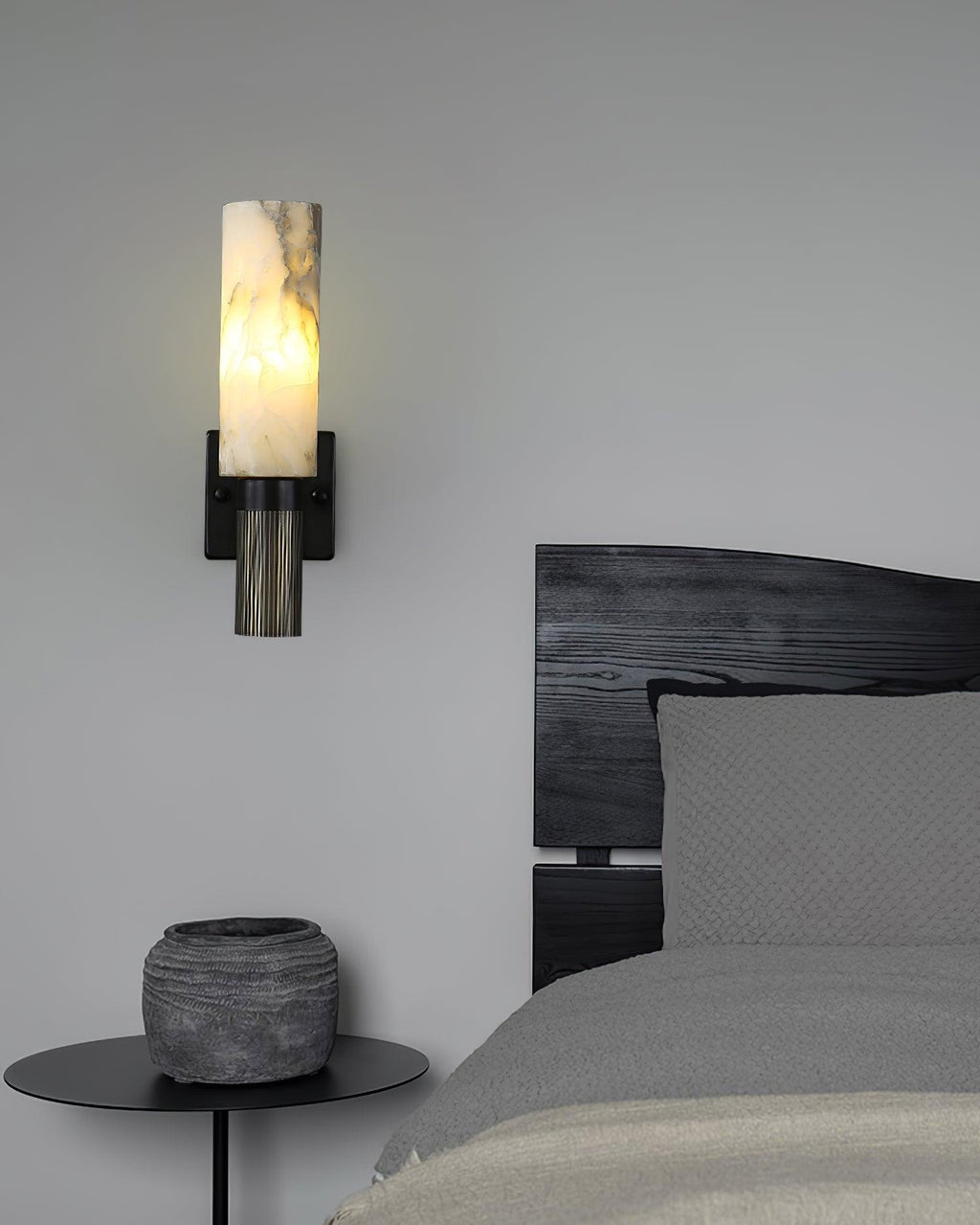 Renverlynne Alabaster Wall Light-Moonnatur