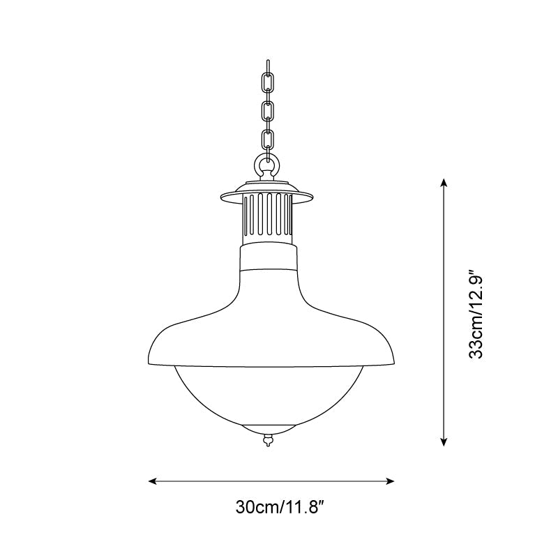 Kilvenwren Glass Pendant Light-Moonnatur