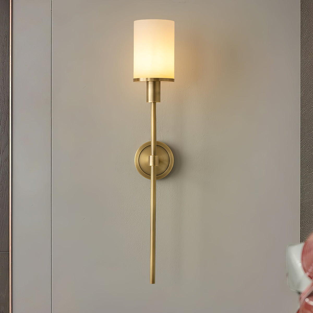 Calenella Alabaster Wall Light-Moonnatur