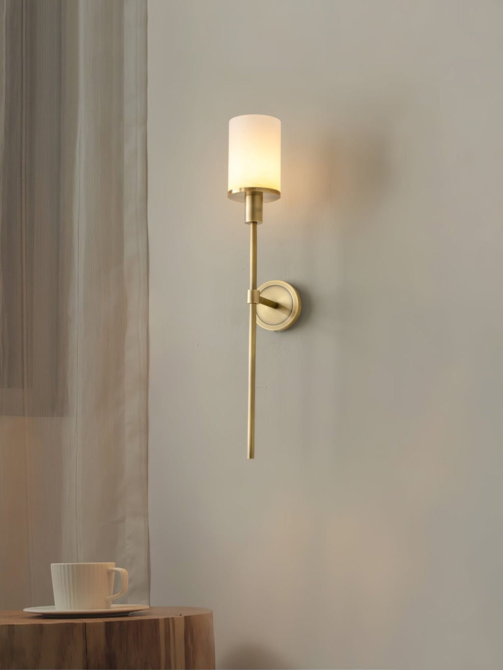 Calenella Alabaster Wall Light-Moonnatur