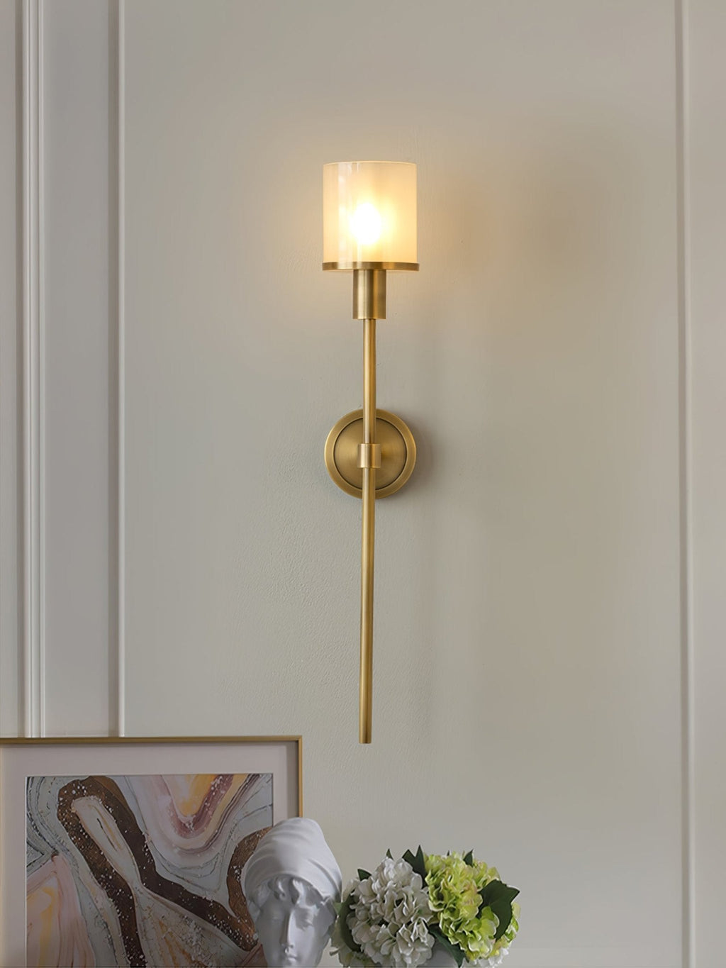 Calenella Alabaster Wall Light-Moonnatur