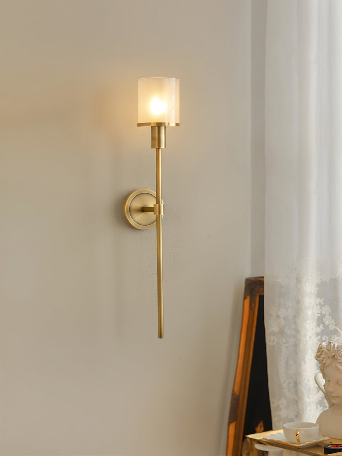 Calenella Alabaster Wall Light-Moonnatur