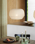 Avrenlark Silk Pendant Light-Moonnatur