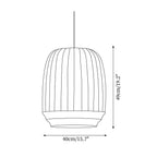 Avrenlark Silk Pendant Light-Moonnatur