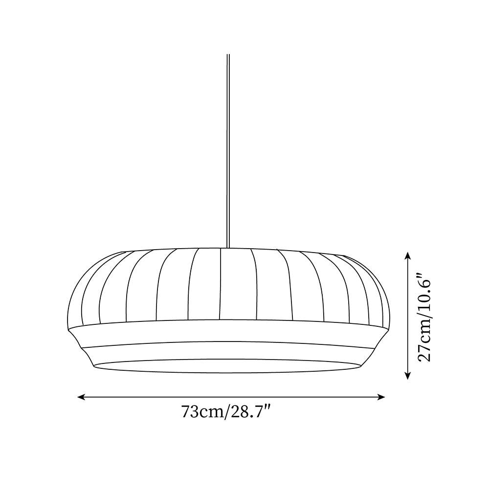 Avrenlark Silk Pendant Light-Moonnatur