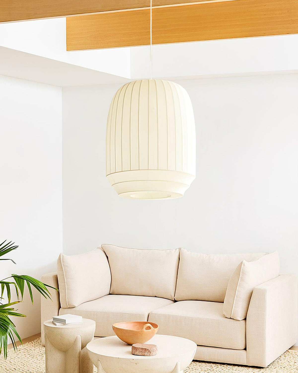 Avrenlark Silk Pendant Light-Moonnatur