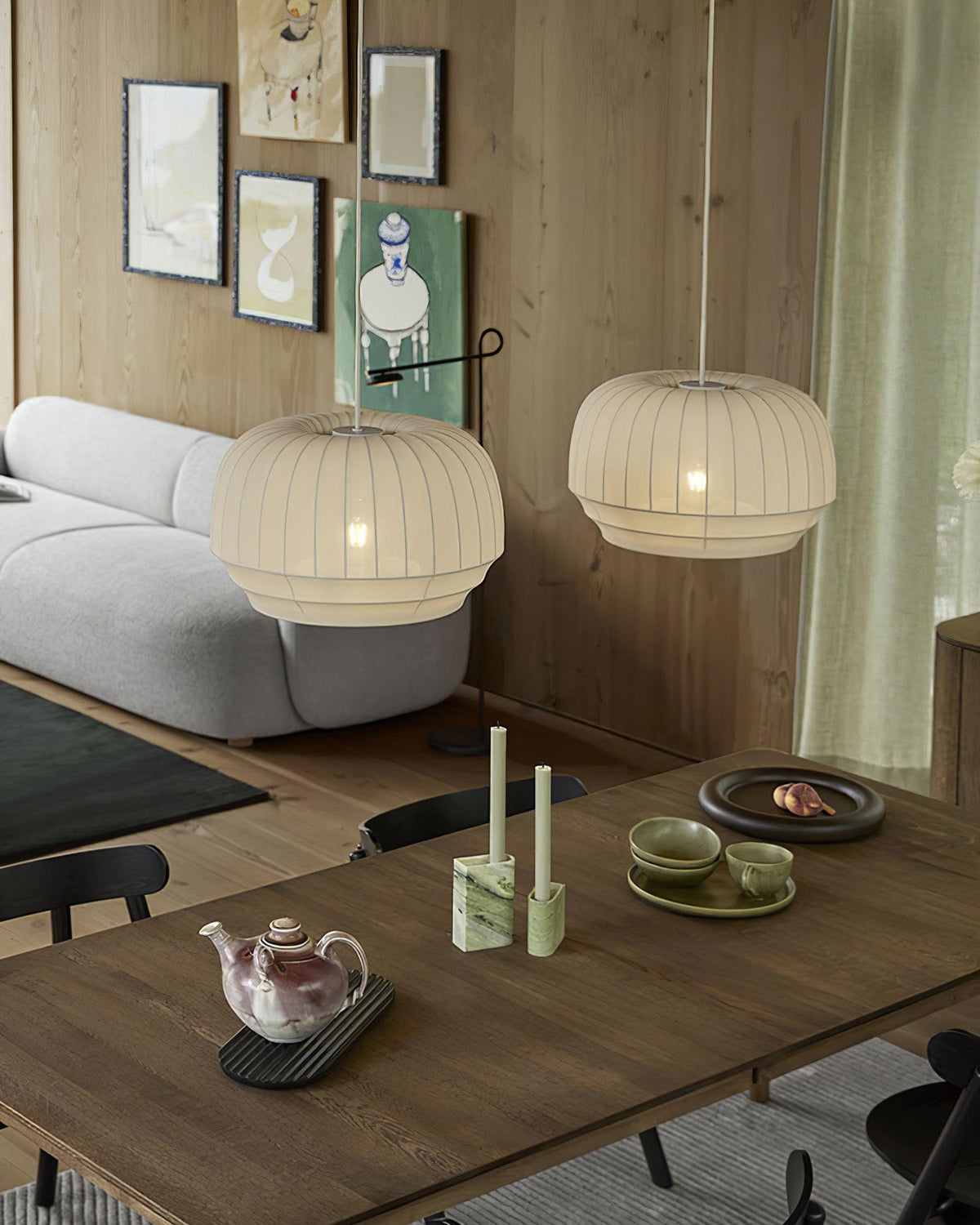Avrenlark Silk Pendant Light-Moonnatur