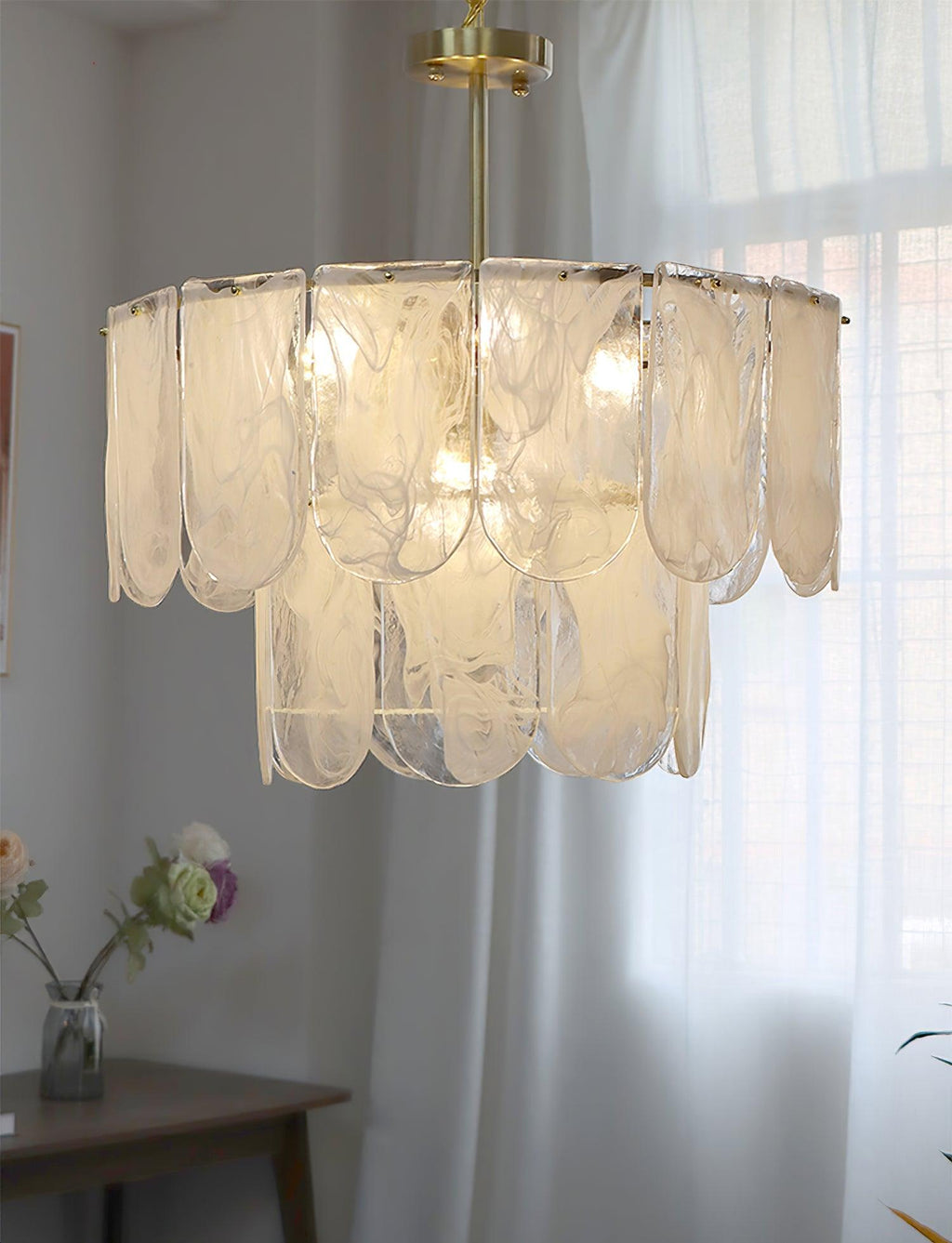 Myrenera Glass Chandelier-Moonnatur