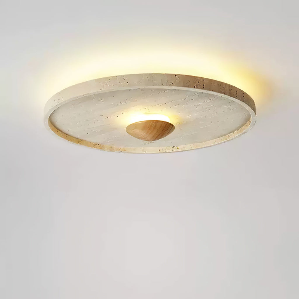 Woldenfern Travertine Ceiling Light-Moonnatur
