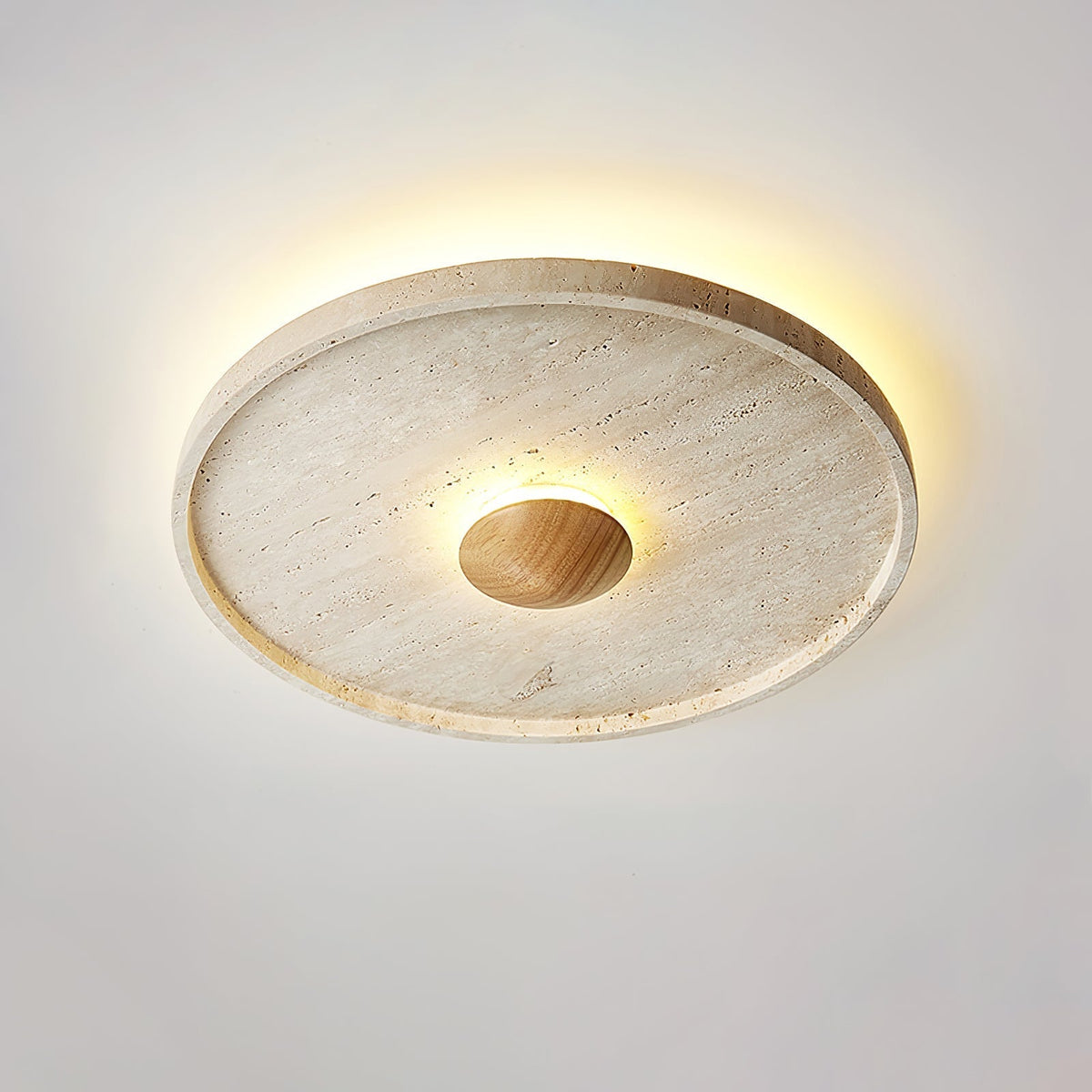 Woldenfern Travertine Ceiling Light-Moonnatur