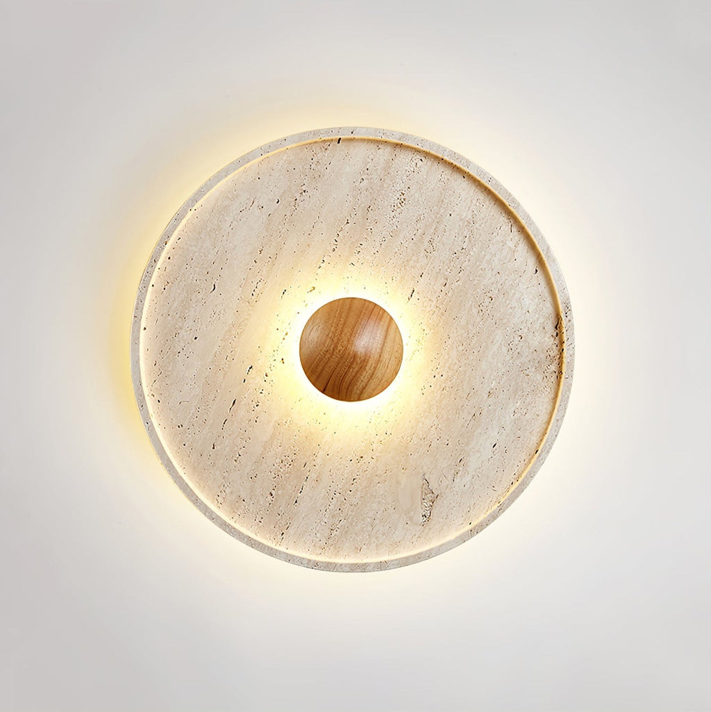 Woldenfern Travertine Ceiling Light-Moonnatur