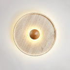 Woldenfern Travertine Ceiling Light-Moonnatur