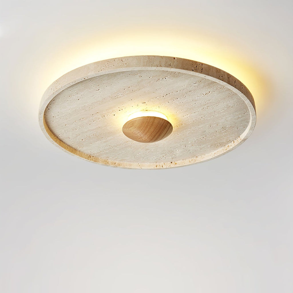 Woldenfern Travertine Ceiling Light-Moonnatur