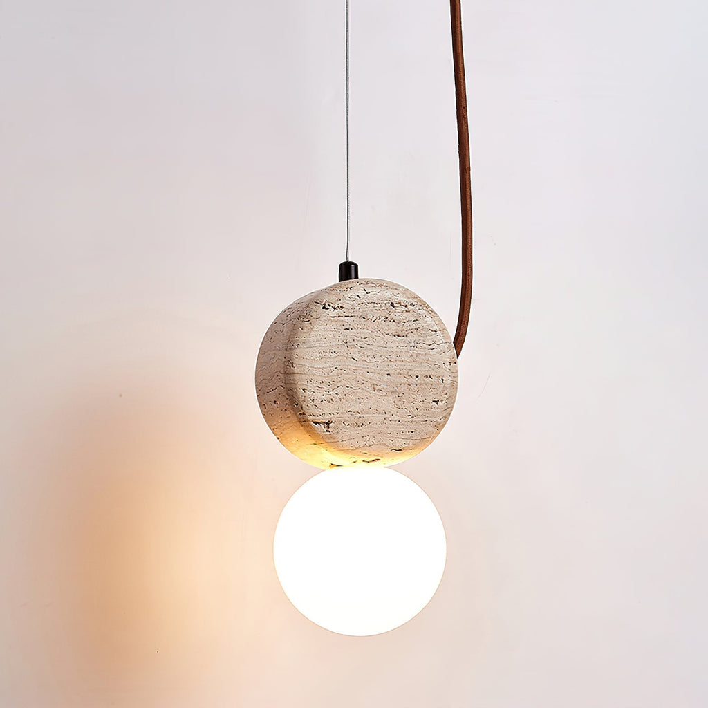 Morrelelia Travertine Pendant Light-Moonnatur