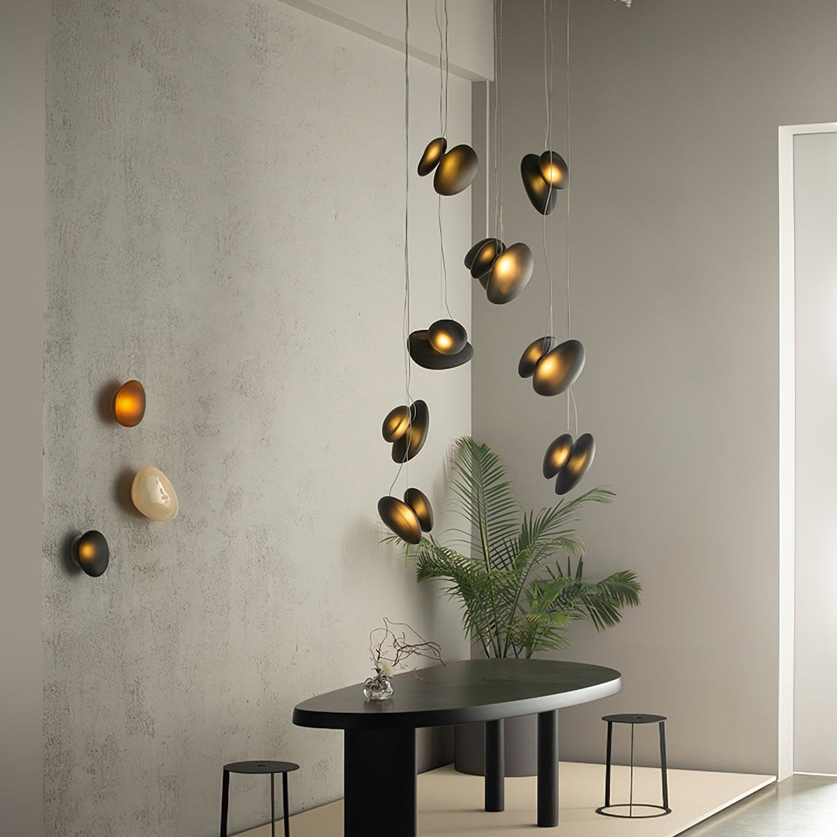 Brackia Glass Pendant Light-Moonnatur
