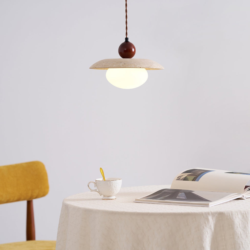 Whitencove Travertine Pendant Light-Moonnatur